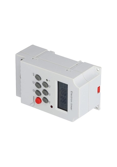 Pazly 220v 25a Mikrobilgisayar Zamanlayıcı, Plastik Kasa, 1-168 Saat, Akıllı Enerji Tasarruflu Zamanlayıcı