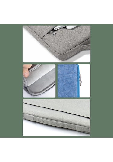 13.3 İnç Dizüstü Dizüstü Bilgisayar Kılıfı Oxford Kumaş Yumuşak Kabarık Astar Kapak Taşıma Çantası - Lacivert