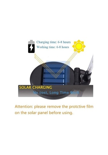 Besthome1 Güneş Enerjili Demir Alev Feneri - Toprak Takılabilir Bahçe Işıkları