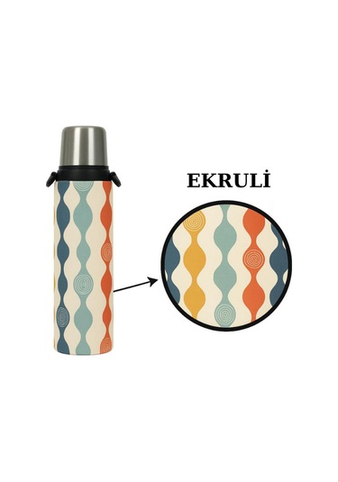 Klasik 1.4 Lt. İle Uyumlu Omuz Askılı Termos Kılıfı Çok Renkli