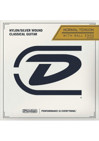 Jim Dunlop Dcv100-Nb Nylon Silver Wound Normal Tension Klasik Git
