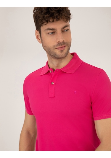 Pierre Cardin Erkek Fuşya Tişört Basic 50262665-vr023 Fuşya