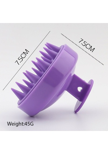 Silikon Masaj Tarak Duş Fırçası Şampuan Araçları Kafa Temiz Bakım Saç Silikon Şampuan Fırçası Kuaförlük Aracı