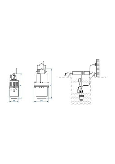 Staxx Power Titreşimli Dalgıç Pompa Seti 1'' Düz Dalgıç 50Mt