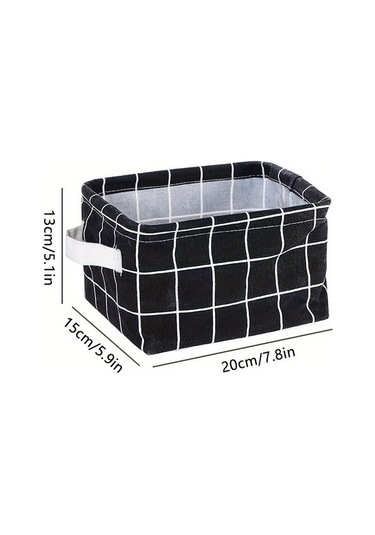 Tongdashop Siyah Katlanır Kare Desenli Saklama Organizer Su Geçirmez Toz Geçirmez Siyah