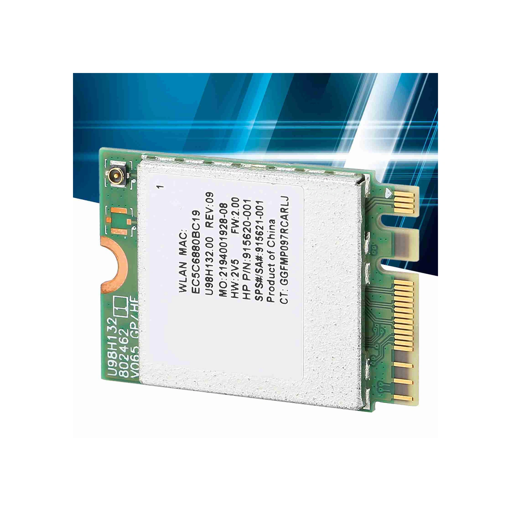 Xiyyadms Rtl8821ce M.2 Ngff Kablosuz Ağ Kartı, 802.11 A/b/n/ac Protokolü, 433mbps Hız, Bluetooth 4.2, Win7/8/10 Desteği, Hp Notebook/desktop Uyumlu