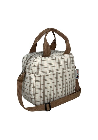 Stylo Bye Bye Lunch Omuz Askılı Beslenme Çantası Ve Termos Yemek Taşıma Çantası Bej Bej