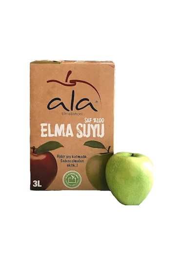 Ala Saf %100 Yeşil Elma Suyu 3 L