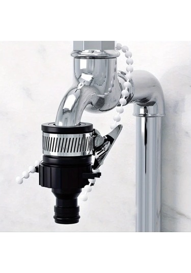 Trendooze Gaojunshop01 Siyah 2 Adet Musluk Adaptörü - Bahçe Yıkama Aleti