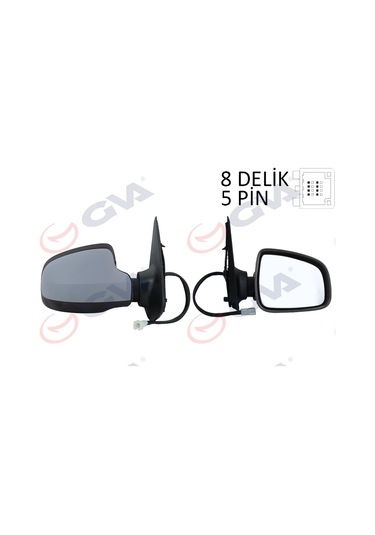 Gva 1019166 Dış Dikiz Aynası Sağ Sandero Stepway 12 Elektrikli Isıtmalı Astarlı Konveks Sensörsüz Vm-6804ehpsr 963011787r