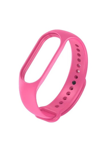 Xiaomi Mi Band 7 Uyumlu Klasik Zore Kordon-pembe Koyu