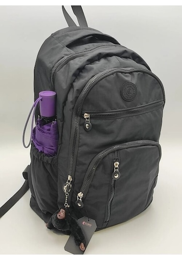 Unisex Krinkıl Su Geçirmez Büyük Boy Okul Ve Seyahat Çantası Şeffaf