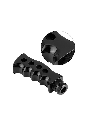 Lemestar Araç Vites Topu: Reçine+alüminyum Alloy, Ergonomik Tasarım, Siyah, Dayanıklı, Kolay Kurulum Siyah