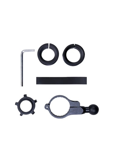 Ct-m16 Telefon Tutucu Titreşim Önleyicili Motosiklet Gidon Montajlı Klipsli Su Geçirmez Üniversal Siyah