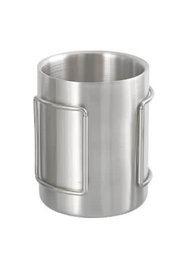 Kamp Kupası 200ml/300ml/400ml Paslanmaz Çelik Su Kupası Çay Kupası Kahve Fincanı Katlanabilir Kulplu Açık Hava Kampı Yürüyüşü Sırt Çantası İçin Diğer Çok Renkli