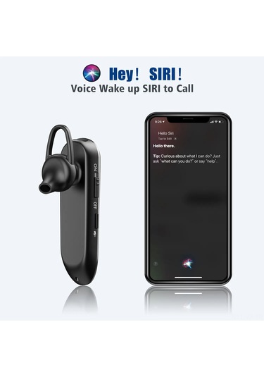 Vkemall New Bee Lc-b45 İş Kulaklığı: Bluetooth 5.0, Cvc8.0 Gürültü Engelleme, 24 Saat Müzik, 20 Saat Konuşma Süresi, İki Mikrofonlu Tek Kulaklı Kullanim, Siyah Ofis, Sürücü, Bisiklet