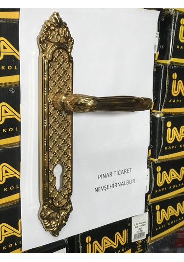 Eskitme Kapı Kolu Sarı 1 Kapılık Çift