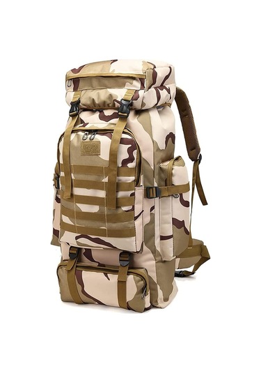 Outdoor 75l Dağcılık Sırt Çantası - Askeri Taktik Sırt Çantası Saldırı Paketi Asker Yeşili