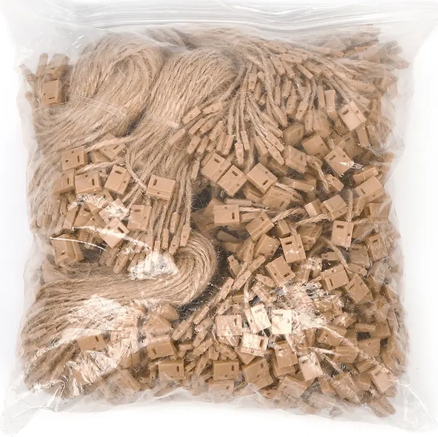 Tby 1000 Adet Kraft Şeklinde Mühürlü Ve Jüt Çekiçli Etiket Tutucu 289216600