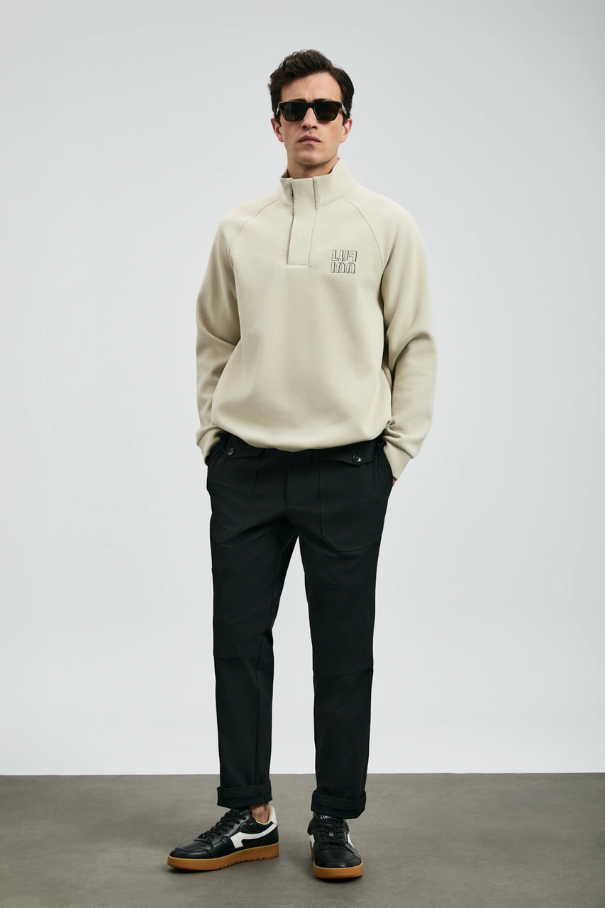 Lufian Hazel Erkek Sweatshirt Ekru Ekru 112030190100520 Ekru