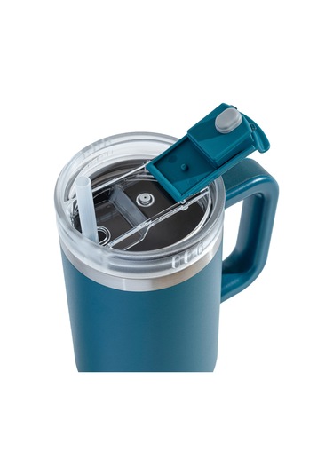 Tyeso Qq Termos Sızdırmaz Pipetli Çift Duvarlı Vakumlu 900ml TS-8866PM Petrol