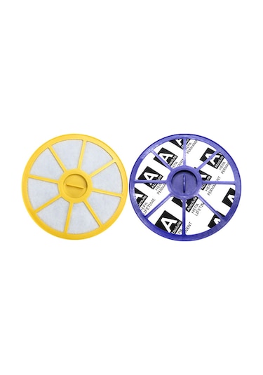 Padalink 戴森 Dc05/dc08/dc14/dc19/dc20/dc21 Süpürge İçin Ön+arka Filtre Seti - Yüksek Verimli Temizleme, Yıkama Ve Yeniden Kullanım Olanaklı Sarı+mavi