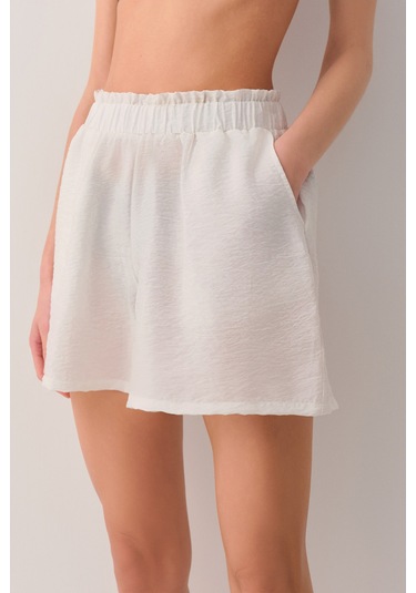 Suwen Gabriel Plaj Şortu Sba25340036 Ekru