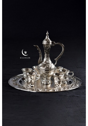 Hediyelik/ Dekoratif Gümüş Zemzem Takımı 8 Parça Set