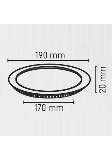 Maxled 15w Yuvarlak Sıva Altı Led Panel 4000k Ilık Beyaz 4000K