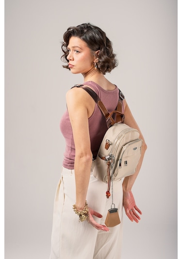 Ççs Kadın Sırt Çantası Ccs18024 Bej Bej