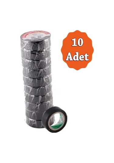 Elektrik Bandı İzola Bant 10 Adet Bant Elektrikçi Bantı İzole