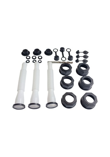 Suntek Matkap Beyaz Esnek Dökme Nozulu 3 Setli Gaz 3'lü-takım