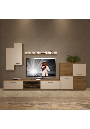 Decoraktiv Eko 6 Mdf Dvd Tv Ünitesi Tv Sehpası Pera - Beyaz