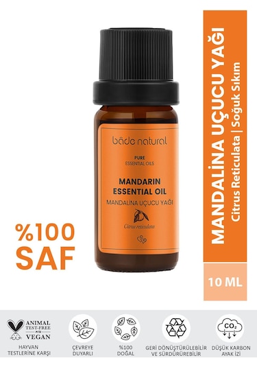 Bade Natural Mandalina Uçucu Yağı %100 Saf 10 ML