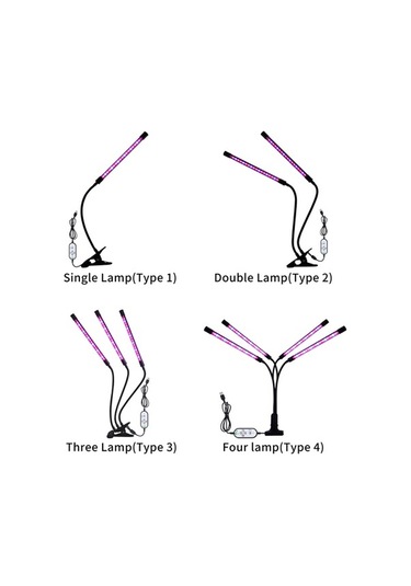 Moly Usb Tutucu Led Bitki Işığı: Kırmızı-mavi, 5 Parlaklık, 4/8/12h Zamanlayıcı, Bitki Geliştirme Lambası Diğer