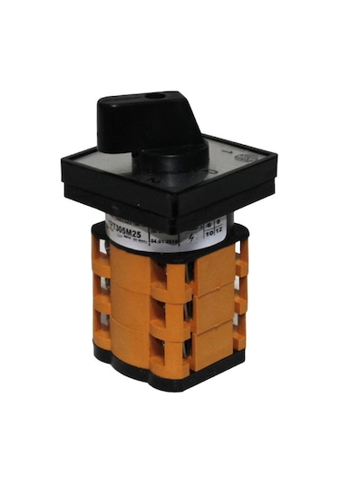 OPAŞ 3X25A 1-0-2 Mini Tip Kutup Değiştirici Şalter