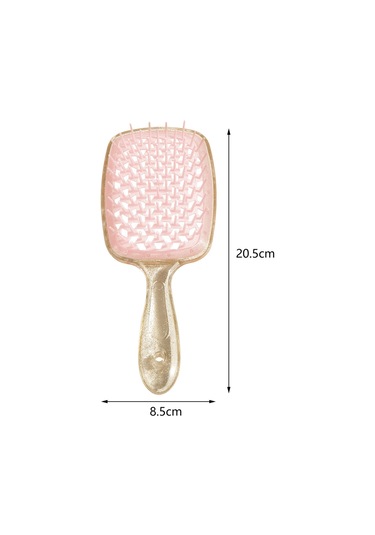 Suntek Dolaşık Açıcı Saç Fırçası Masaj Altın-pembe