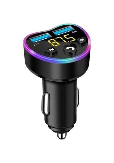 Verici Siyah Şarj Oynatıcı Mp3 Model: Fonksiyonlu Fm Çok Cihazı, Bluetooth Araç Araba 4.8a Aw