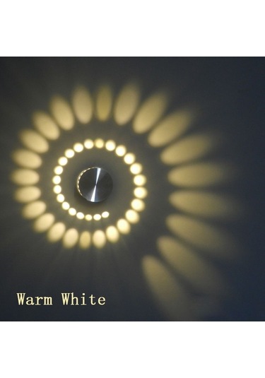 Soulader 3w Led Işık Kaynağı İle Modern Dekoratif Spiral Aplik Avize Modeli Beyaz