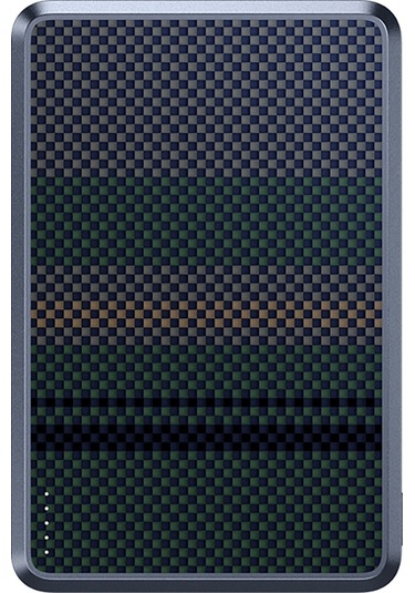 Benks Mp16 Armorgo M-safe Özellikli Aurora Serisi Aramid Fiber Powerbank 15w 10000mah Siyah-yeşil