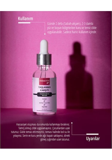 Dermoten Yaşlanma Karşıtı Serum,