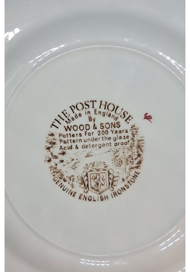Wood & Sons Post House Vintage Pasta Tabağı 20 Cm Haki