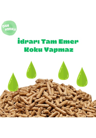 Kedi Kumu Organik %100 Çam Peleti Kokulu 10 Kg 20lt
