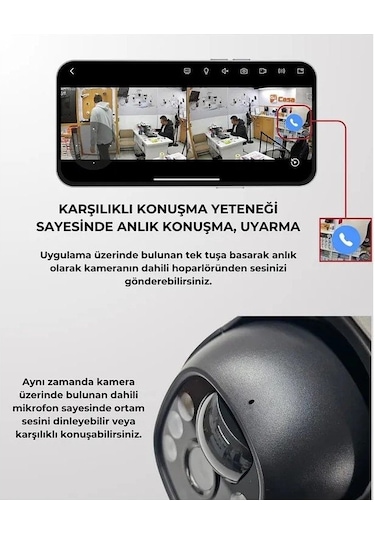 Casacop Q8 4g 6mp Solar Kamera 3mp+3mp Dual Lens Güneş Panelli Solar Güvenlik Kamerası
