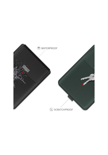 A2 4'ü 1 Arada Bilgisayar Braketi Astar Çantası Saklama Çantası, Boyut: 13/14 İnç Yeşil