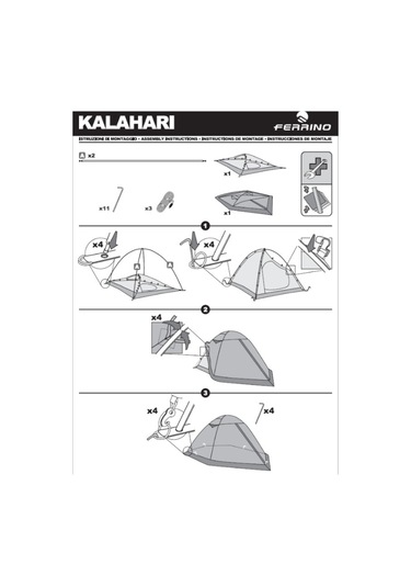 Ferrino Kalahari 3 Çadır Altın