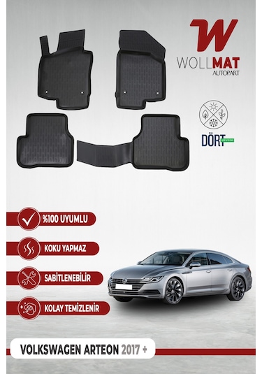 Volkswagen Arteon Paspas 2017 Sonrası 3d Havuzlu Paspas Seti