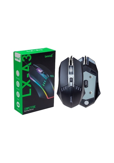 Lennox LX-A3 Kablolu RGB Optik Oyuncu Mouse