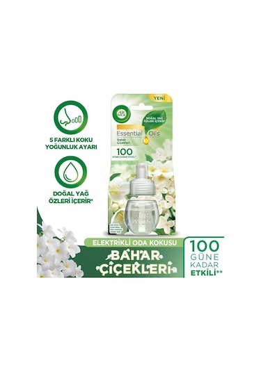 Air Wick Elektrikli Oda Kokusu Yedek Şişe 4 Lü Set 1 Bahar -1 Temizlik -1 Lavanta -1 Vanilya Karışık