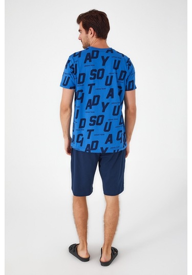 Rolypoly Sea Side Mavi Erkek Bermuda Takım 5274-33199 Saks Mavisi